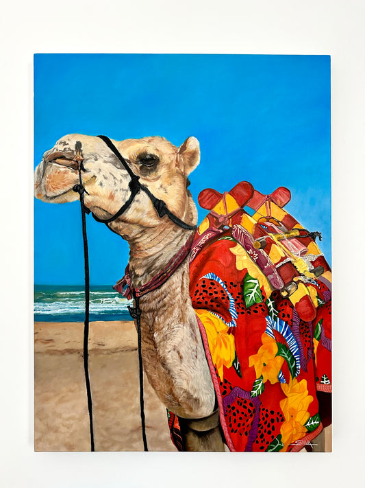 Essaouira, oil painting, 60x80cm